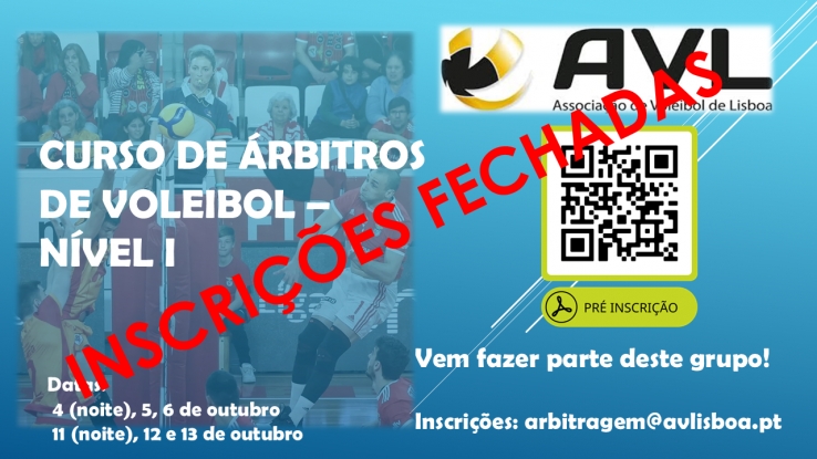 ENCERRADAS AS INSCRIÇÕES CURSO DE ARBITRAGEM - NÍVEL I