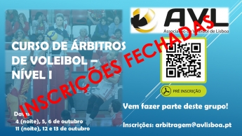 ENCERRADAS AS INSCRIÇÕES CURSO DE ARBITRAGEM - NÍVEL I