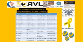 3º Torneio Minivoleibol Circuito Regional AVL "Professor António Martins" 2018/2019