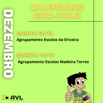 Gira Volei: Agenda Dezembro