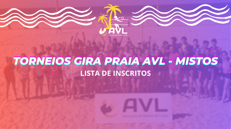 DUPLAS INSCRITAS TORNEIO GIRA PRAIA AVL - MISTOS