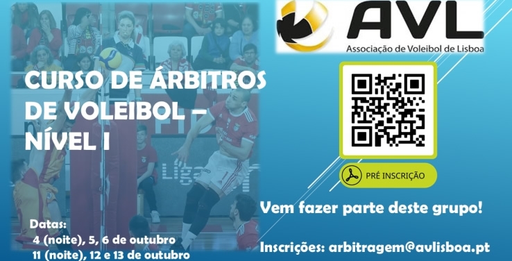 PRÉ-INSCRIÇÕES CURSO DE ARBITRAGEM - NÍVEL I