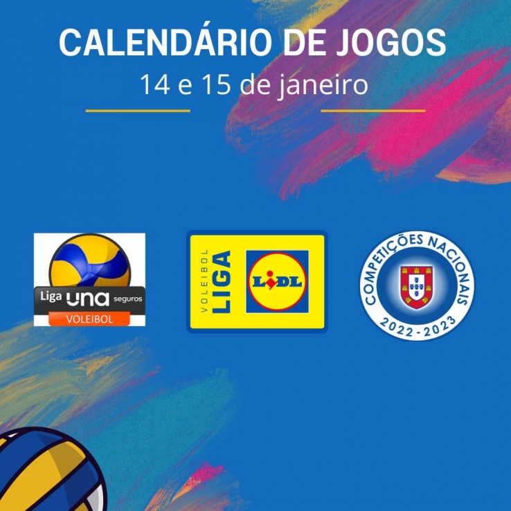 CALENDÁRIO DA SEMANA 14 E 15 DE JANEIRO