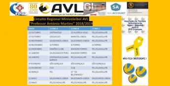 Circuito Regional Minivoleibol AVL "Professor António Martins" 2018/2019