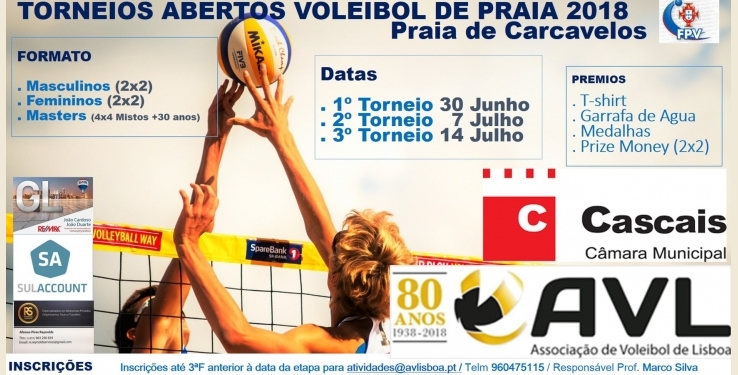Torneios Abertos Voleibol Praia AVL / Cascais 7 Julho